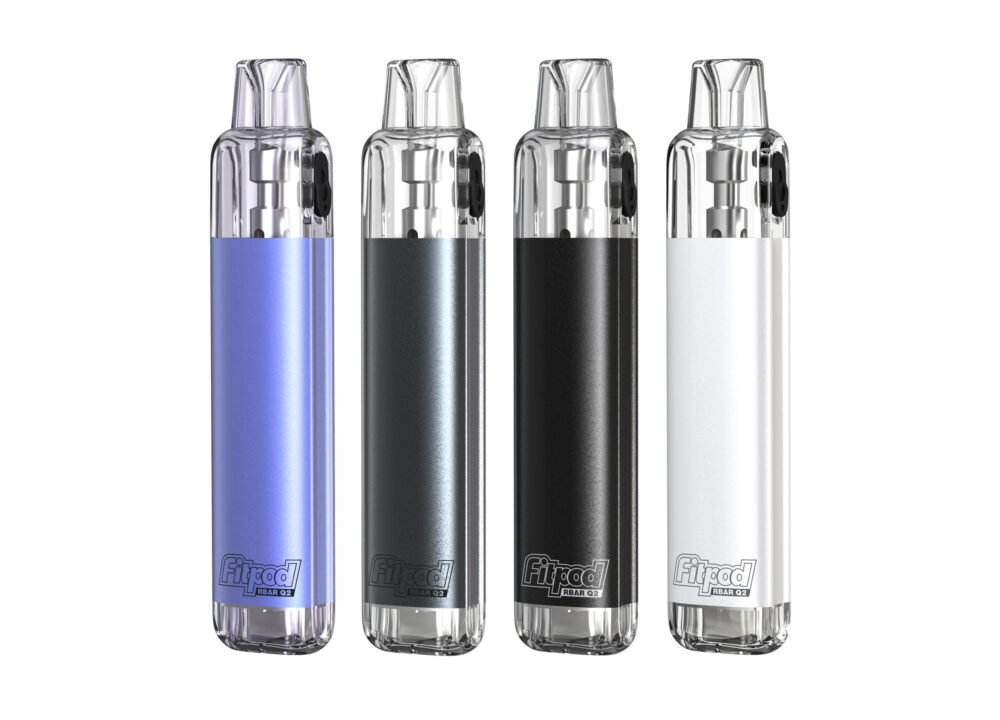 四颜色白底展示(1) Fitpod RBAR Q2 可重複注油一次性|拋棄式小煙 Type-C充電便攜式