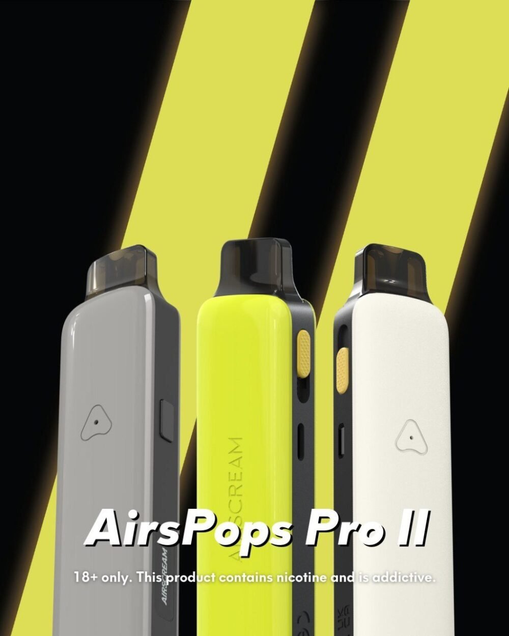 AirsPops Pro II-全色 Airscream Airspops Pro II 英國品牌 氣泡2 pro2代 1000mAh 可調瓦數